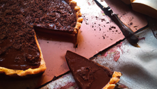 Tarte au chocolat amer
