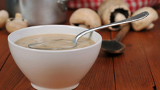 Velouté de champignons de Paris