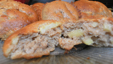 Muffins maison (pommes et cannelle)