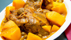 Curry de lapin aux poires