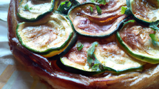 Tarte tatin de courgettes
