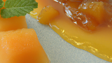 melon à la confiture de vin