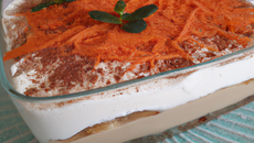 Tiramisu à la mousse de carottes