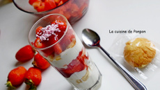 Verrine fraises et yaourt