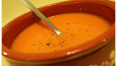 Velouté de courge et topinambours