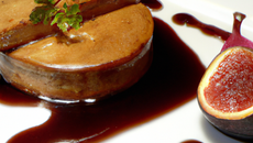 Foie gras à l'infusion de cabernet sauvignon