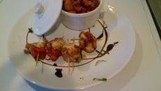 Brochettes de poulet au pesto