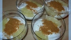 Verrine d'ananas au fromage blanc et spéculoos