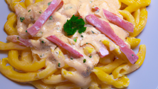 Philadelphia pasta jambon cru