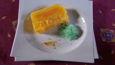 Terrine d'agrumes et granité à la menthe