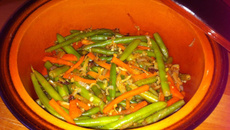 Haricots caramélisés