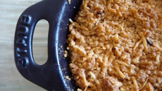 Crumble de patates douces et carottes