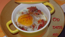 Œufs cocotte façon basquaise