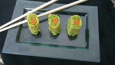Comme un sushi aux légumes printaniers