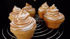 Cupcakes cœur citron meringués