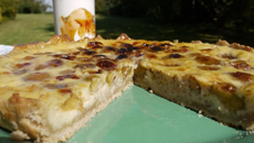Tarte aux prunes du jardin