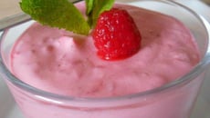 Mousse aux framboises façon bavarois
