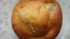 Muffins à la poire, cœur de figue