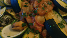 courgettes aux moules