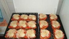 Croc moelleux chèvre tomates (inventé)