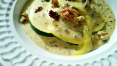 Courgette à la crème et noix de muscade