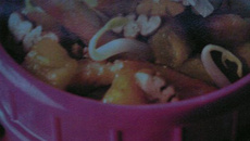 Emincé de dinde à l'ananas et au pop-corn