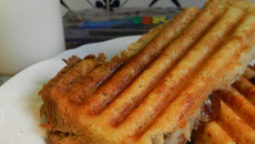 Croque monsieur banane chocolat