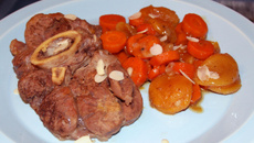 Osso bucco aux abricots et à la cannelle