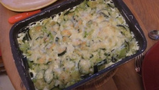 Gratin de courgettes aux ravioles facile