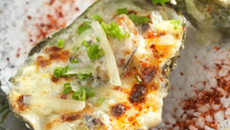 Huîtres du bassin tiédies à l'écume d'Ossau-Iraty