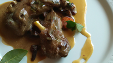 Pintade sauce forestière