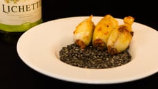 Black risotto et encornets au chorizo