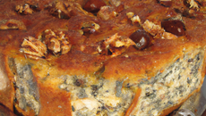 Cake aux chataignes et roquefort