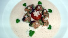 Escargots et crème de chataîgnes aux Perles des sous-bois