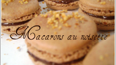 Macarons noisette façon nutella