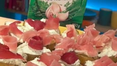 Toasts de pommes de terre Primeur, jambon fumé & Tartare