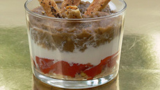 Verrine au caviar d'aubergine