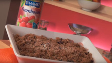 Crumble pommes et fruits rouges