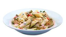 Pennes au poulet, olives et Philadelphia