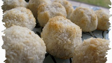 Boules noix de coco / vanille (Sans beurre)