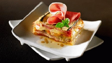 Terrine de courgettes à la mozzarella et au jambon Serrano Aoste Sélection