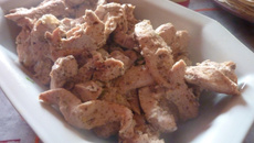 Poulet mariné à la libanaise pour fajitas !