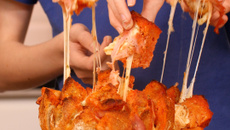 Pain hérisson façon pizza
