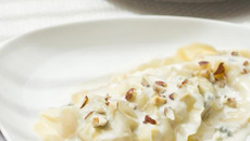 Ravioles à la Fourme d'Ambert et Magret de canard séché