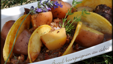 Bœuf bourguignon au cidre