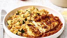 Fêta gratinée, taboulé
