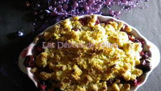Crumble de Noël aux pommes et aux cranberries