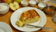 Fondant aux pommes et fromage blanc