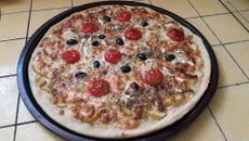 Pizza camembert et pomme