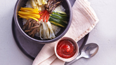 Bibimap " Riz aux légumes et à la viande de bœuf